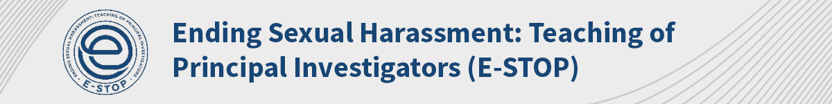 E-STOP: Sexual Harassment Banner
